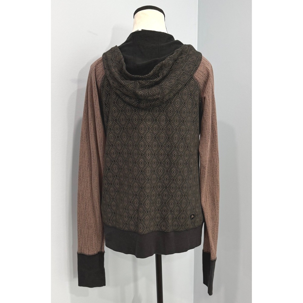 Marmot Callie Womens Full Zip Hoodie Geometric Diamond Print Size Large - Picture 2 of 10
